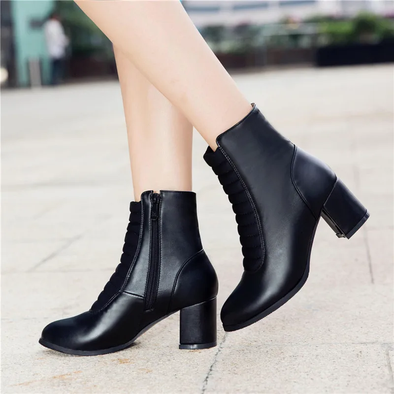 Брендовые женские ботильоны Сезон осень-зима Модные ботинки Женские полусапожки