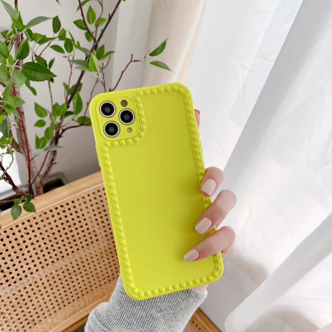 

Super fire simple candy color fun pattern couple phone case for iPhone 11 pro MAX Xs MAX Xr X 7 8 plus simple couple Cover