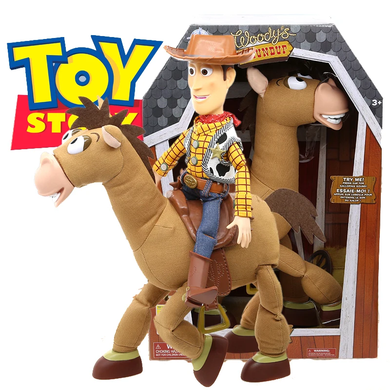 

40cm Toy---Story jessie Buzz lightyear Action Figure Can Make A Sound Woody's Horse Bullseye PVC Best Gift for Children Toy Doll