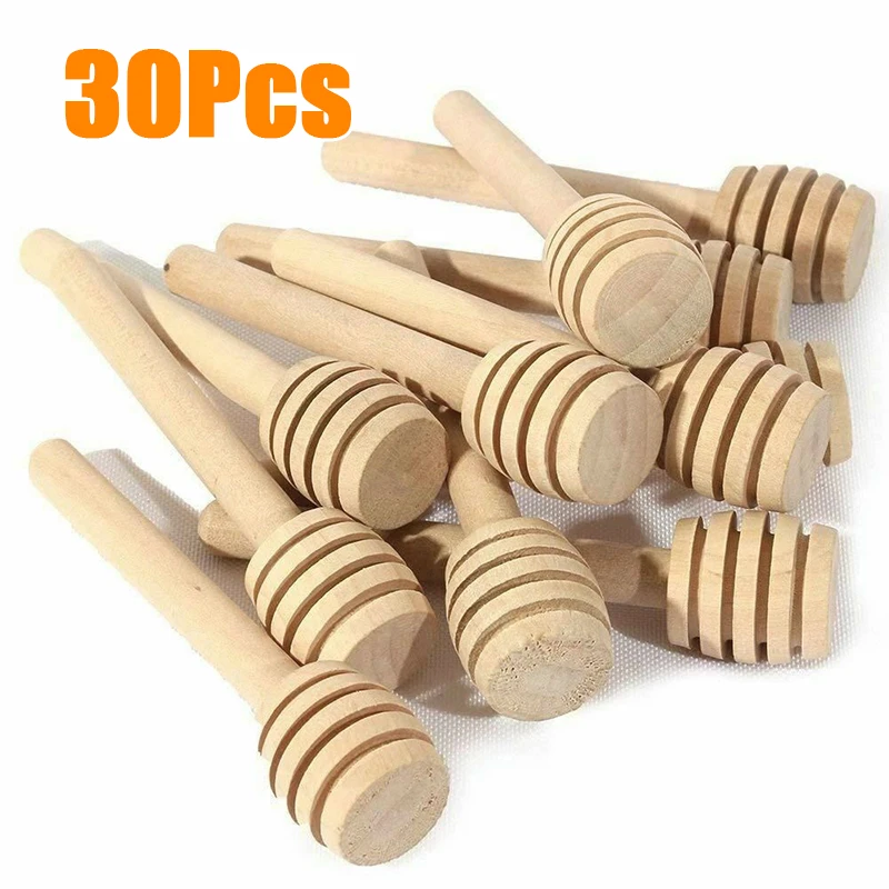 30 шт. деревянная медовая ложка для меда соковыжималка дерева палочка