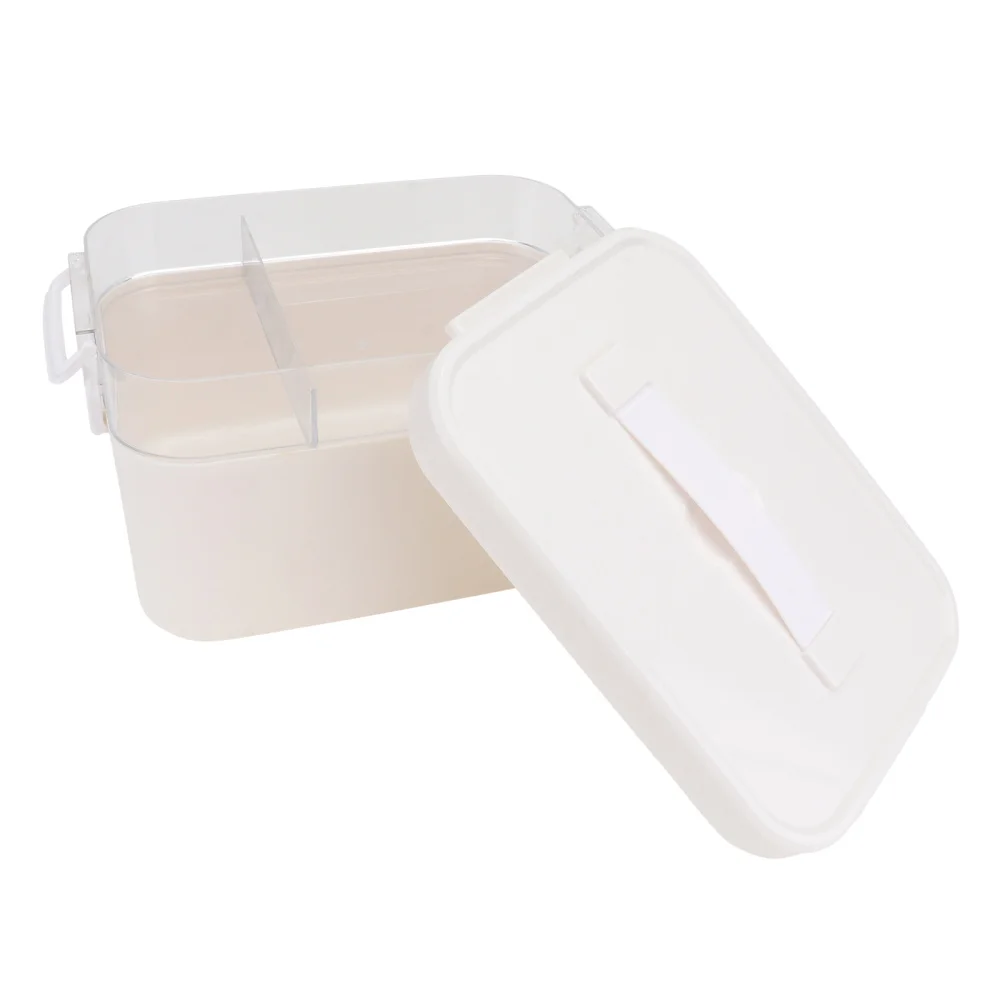

1PC Household First-aid Storage Box Reliable Layered Box(Double-layer)