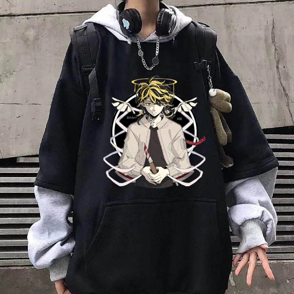 

Hanemiya Kazutora Hoodies Pullover Sweatshirt Sportswear Loog Sleeve Autumn Winter Harajuku Tokyo Revengers Men Woemn