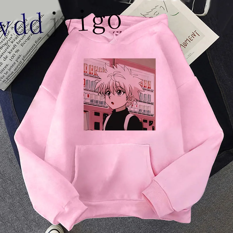 

Мужские/мужские Смешные Мультяшные толстовки Hisoka Morow Graphic Harajuku унисекс японские толстовки с капюшоном Hunter X Hunter Killua мужские толстовки