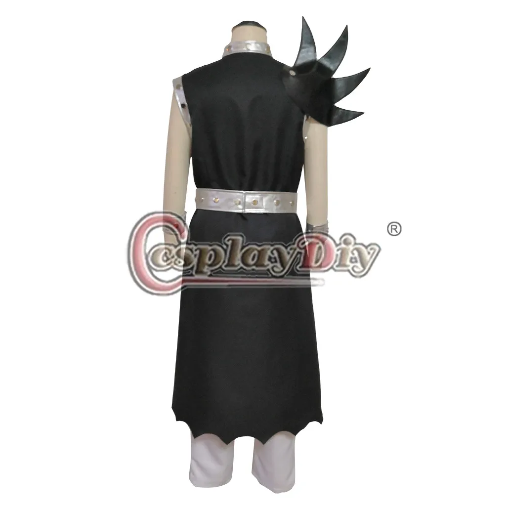 Fairy Tail Gajeel Redfox Cosply Costume Adult Uniform Black Top Pants Gloves Outfit Suit L320 | Тематическая одежда и