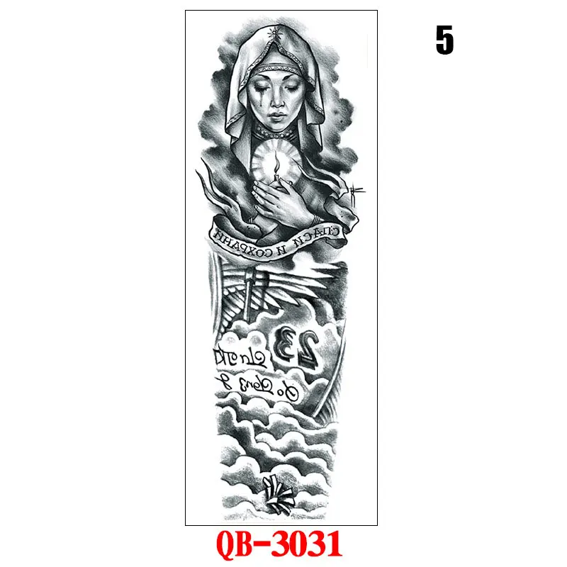 

Temporary Tattoo Waterproof Large Arm Body Art Tattoos Sticker Sleeve STTX889