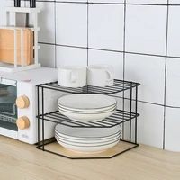 3 tier cabinet corner shelf multipurpose organization rack for cups dishes cupboard pantry home racks holders