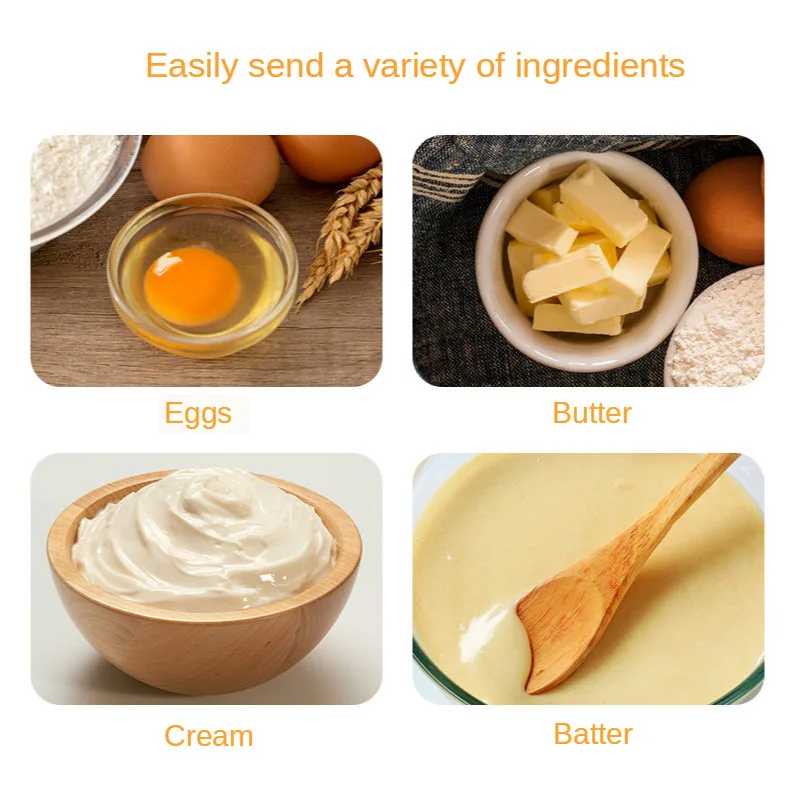 

2021 New product semi-automatic whisk non-electric household mini manual hand-held push-type butter cake whisk egg whisk