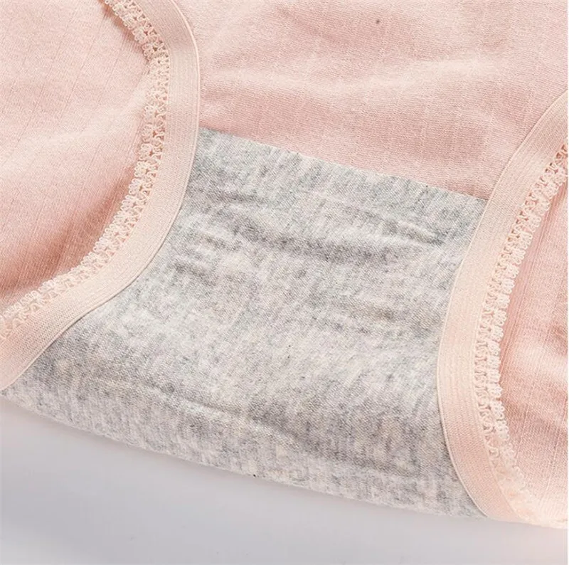 M-xl женские трусики хлопковые Бесшовные дышащие трусы женские и Женские однотонные Нижнее белье Женские Большие размеры