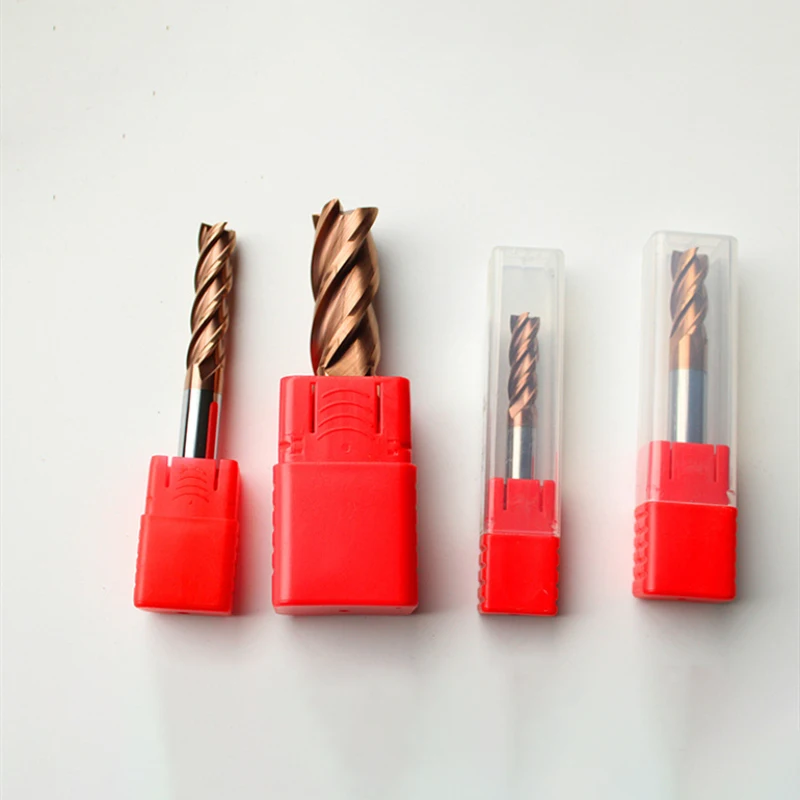 Новейшая модель Карбидная заканчивающаяся мельницей 1-14 мм 4 продольные фрезы