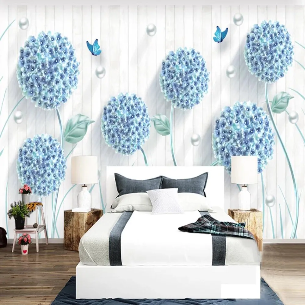 Milofi пользовательские большие обои трехмерный Одуванчик скандинавский фон