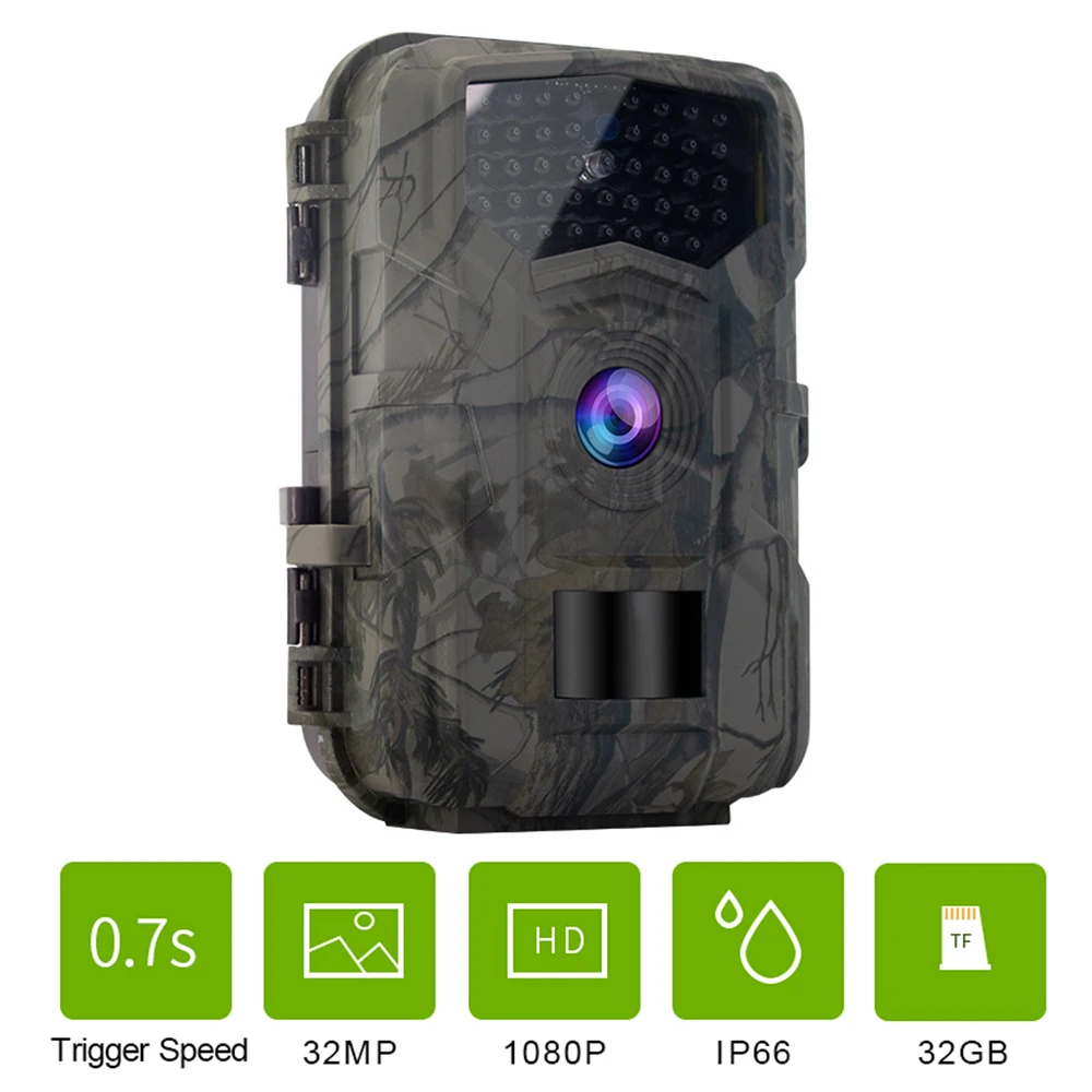 

Outdoor 32MP Hunting Trail Camera 1080P HD Infrared Cam Night Vision Photo Trap New Wild Animal Detector Cameras Waterproof