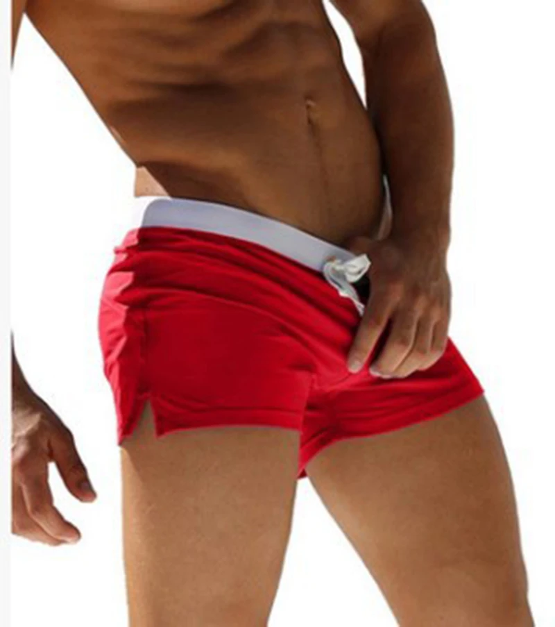 2020 сексуальные пляжные плавки мужские Модные бедра задний карман дышащие