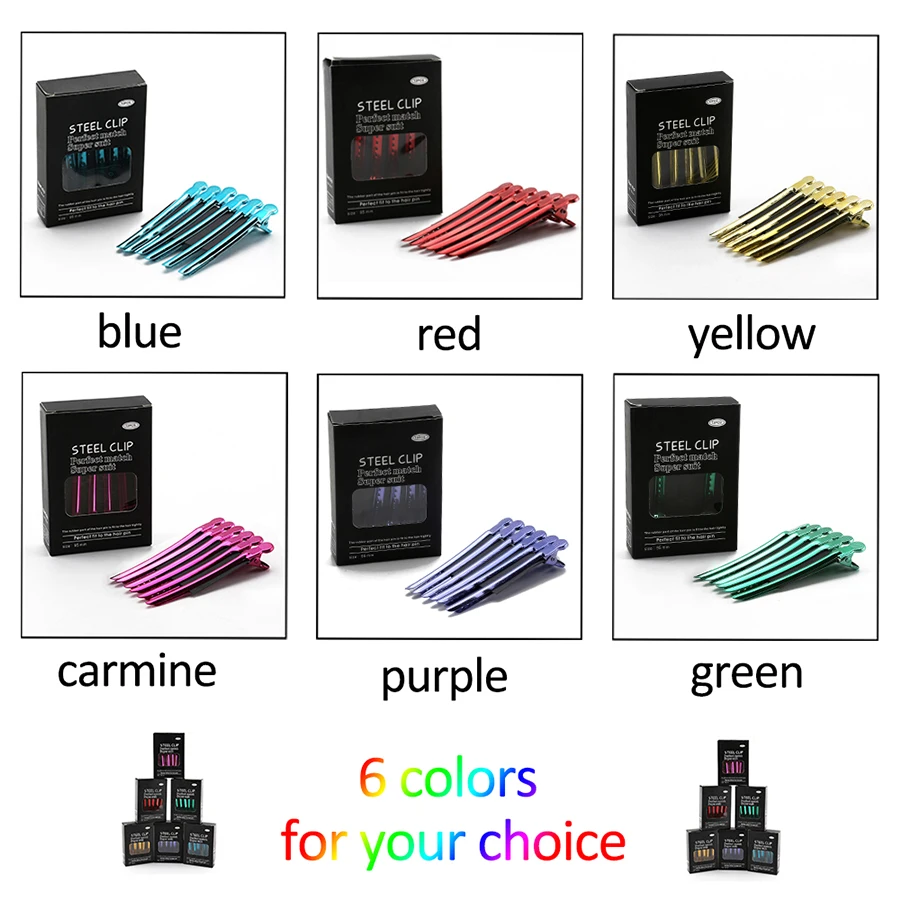 Alileader металлическая заколка для волос с гусиным ртом 6 видов цветов из