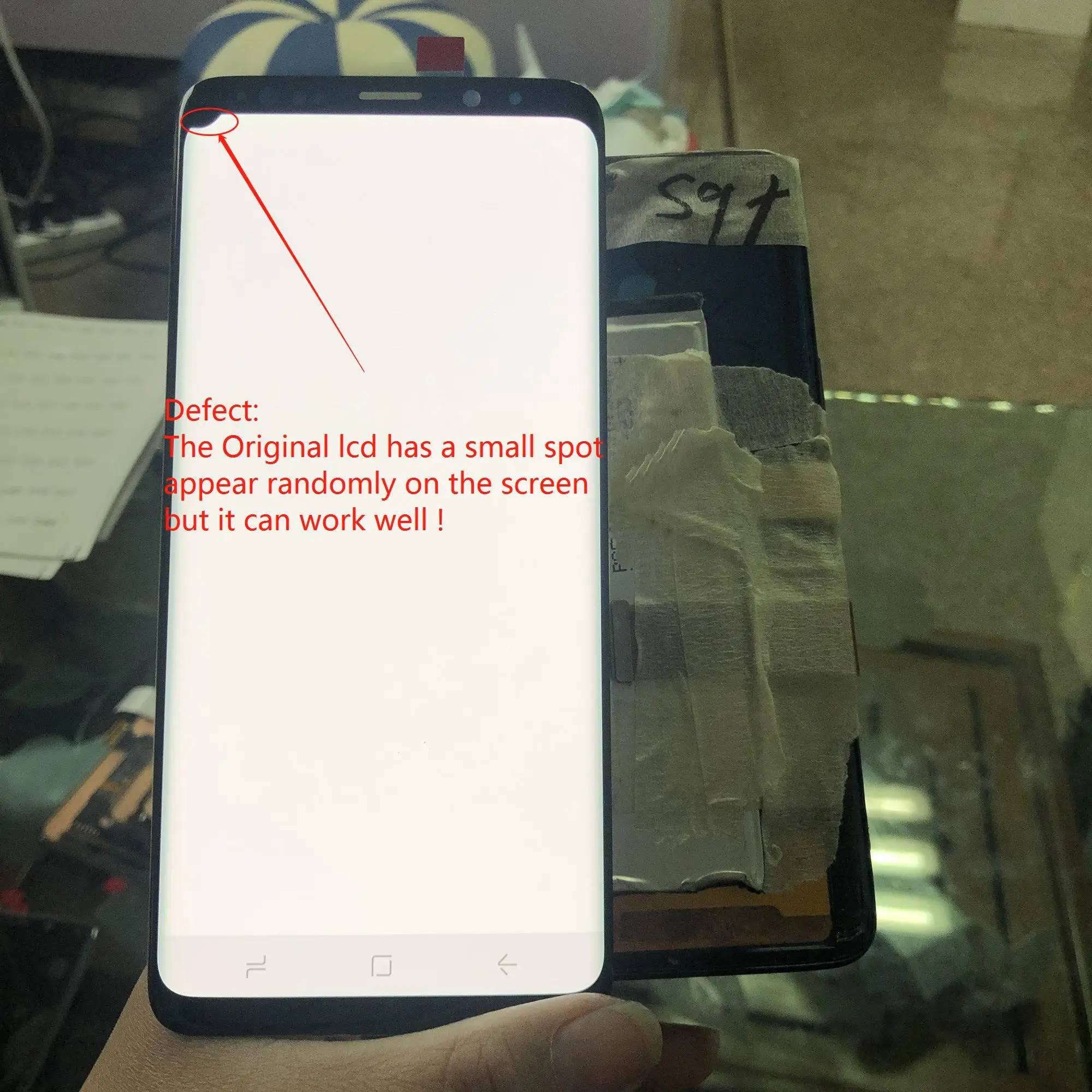 AMOLED маленький мертвый Piexl для SAMSUNG Galaxy S9 + G965 ЖК дисплей Plus G965F с рамкой сенсорный