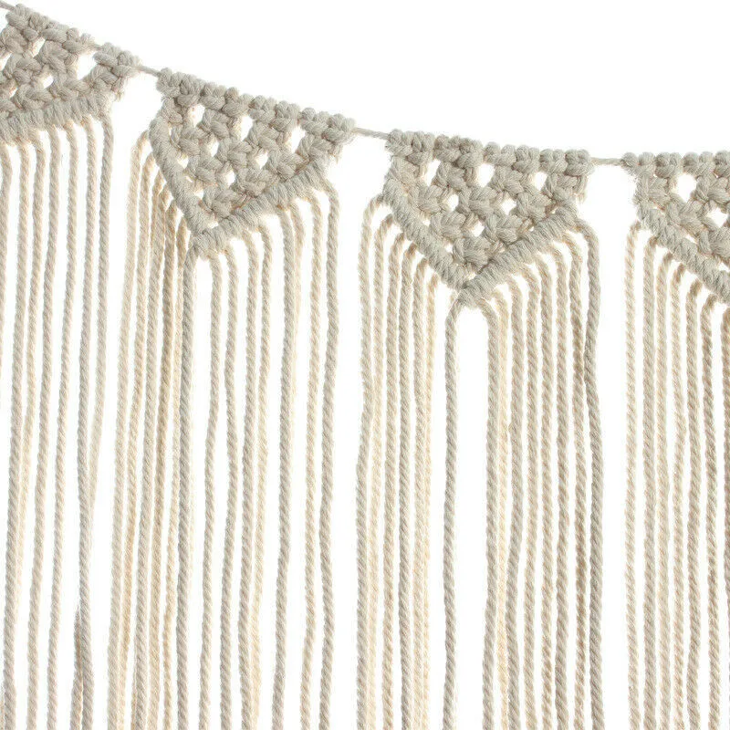 Тканый вручную хлопковый занавес большой гобелен макраме настенный подвесной