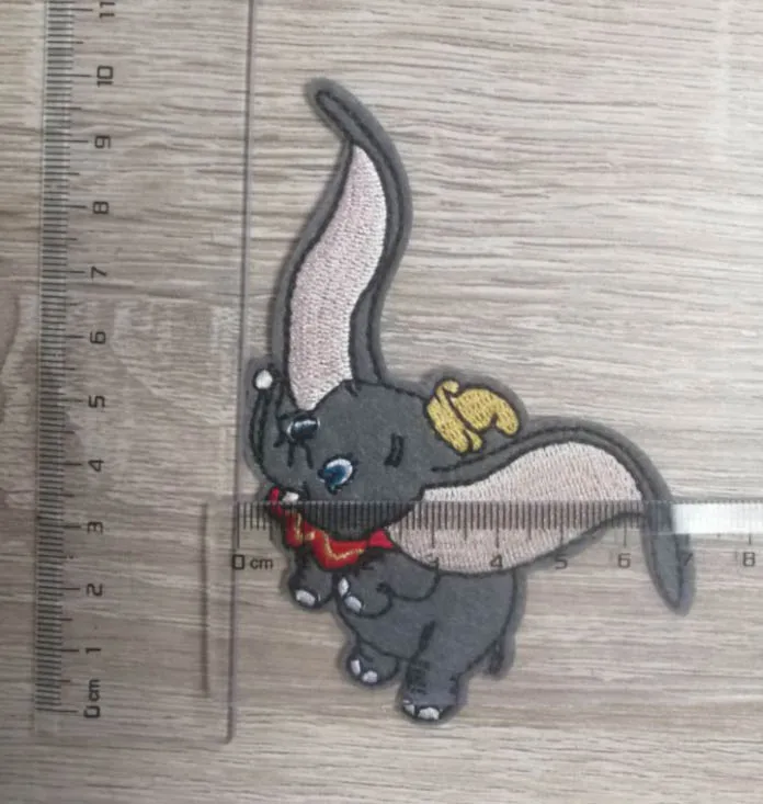 Dumbo утюг на патч es детская ткань металлическая аппликация патч слон животное мультяшный значок