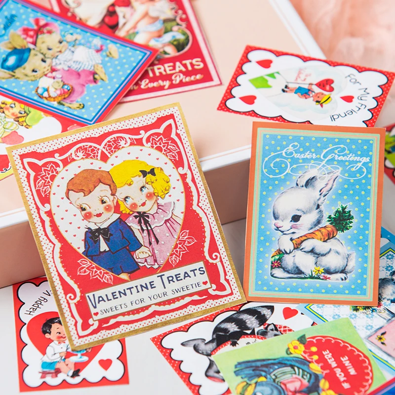 40 шт./упак. Винтаж японская кукла девочка Стикеры DIY ремесло Скрапбукинг альбом