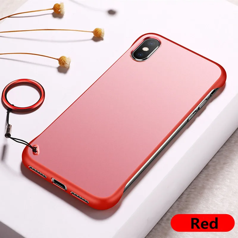 KoisAcase выполненные Прозрачный матовый жесткий чехол для телефона для samsung S8 S9 S10 Plus Note 8, 9, 10, A50 A60 A70 A80 чехол для телефона с кольцевым