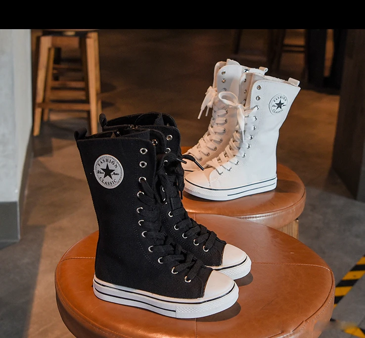 Bakkotie Kids Autumn Fashion Boots Baby Girls New White Sports High Boots Children Breathable Non-slip Black Casual Shoes