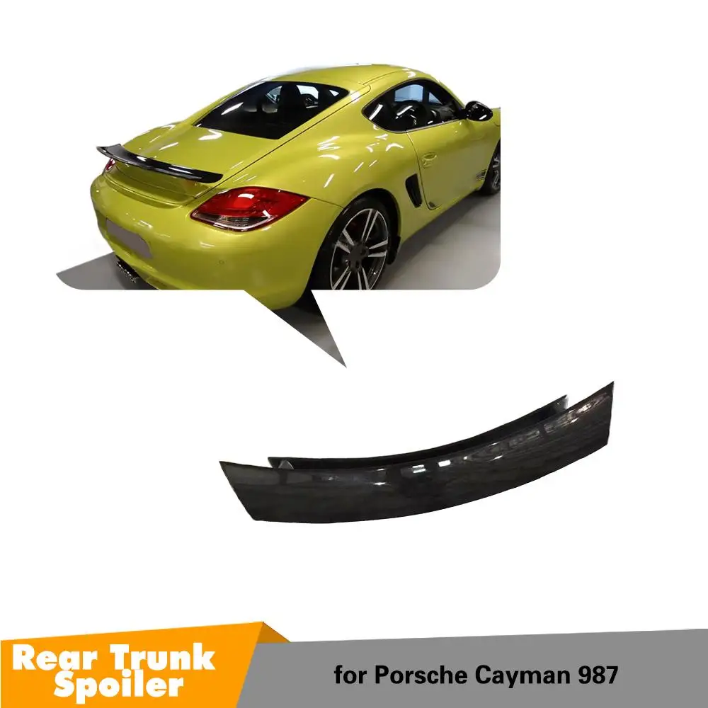 Спойлер для porsche cayman 987 высококачественный задний спойлер из углеродного волокна