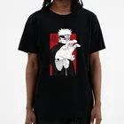 Высококачественная Мужская футболка из 100% хлопка, смешные футболки с изображением аниме, повседневные мужские Топы Harajuku Ulzzang, футболки, топы, футболки, модные топы
