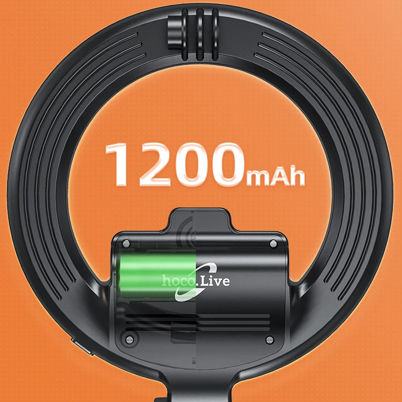 Кольцевой светильник HOCO со штативом держателем для телефона 3 лампы кольцевой