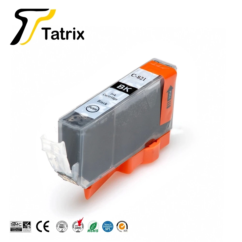 Совместимый чернильный PGI-820 Tatrix Cartridg pgi820 CLI-821 для Canon MP540 MP545 MP550 MP560 MP568 MP620 MP630 MX870