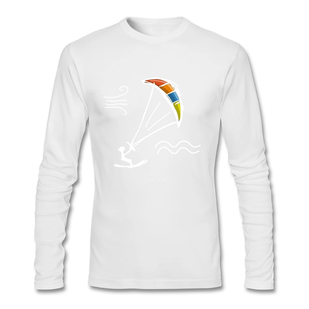 Модная спортивная черная футболка для кайтсерфинга кайтбординга брендовая