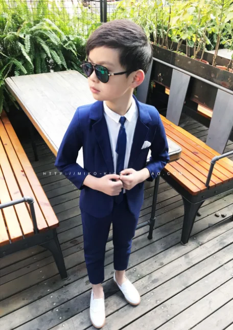 Детский маленький костюм на весну и осень комплект из двух предметов пиджак +