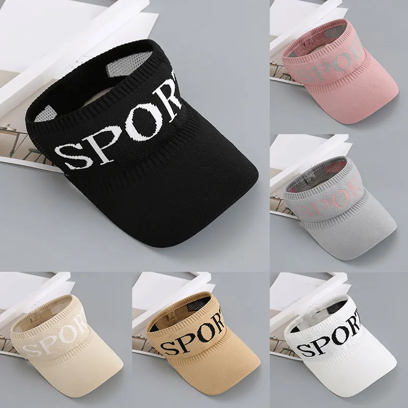 

2021 Hot Sale Summer Lady Empty Top Sun Visor Hat Summer Straw Wide Brim Sun Caps Uv Protection Hat For Men And Women