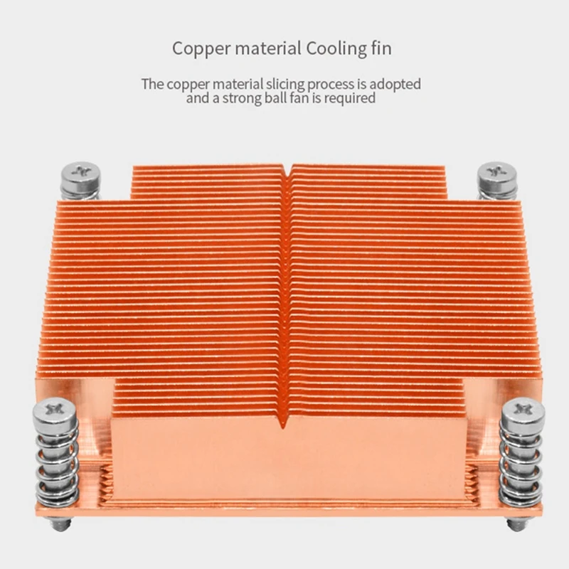 

Server Radiator Square Hole Pitch Passive Radiator 2011 1U All Copper Heat Sink
