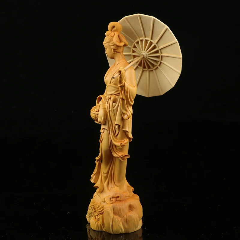 Китайская Классическая красивая скульптура Чонсам ручная резьба в фольклорном