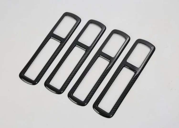 Carbon fiber style Для- Toyota Alphard Vellfire AH30 автомобильные аксессуары ABS задняя крыша Air confialer AC Vent рамка Крышка отделка - Название цвета: Carbon fiber style