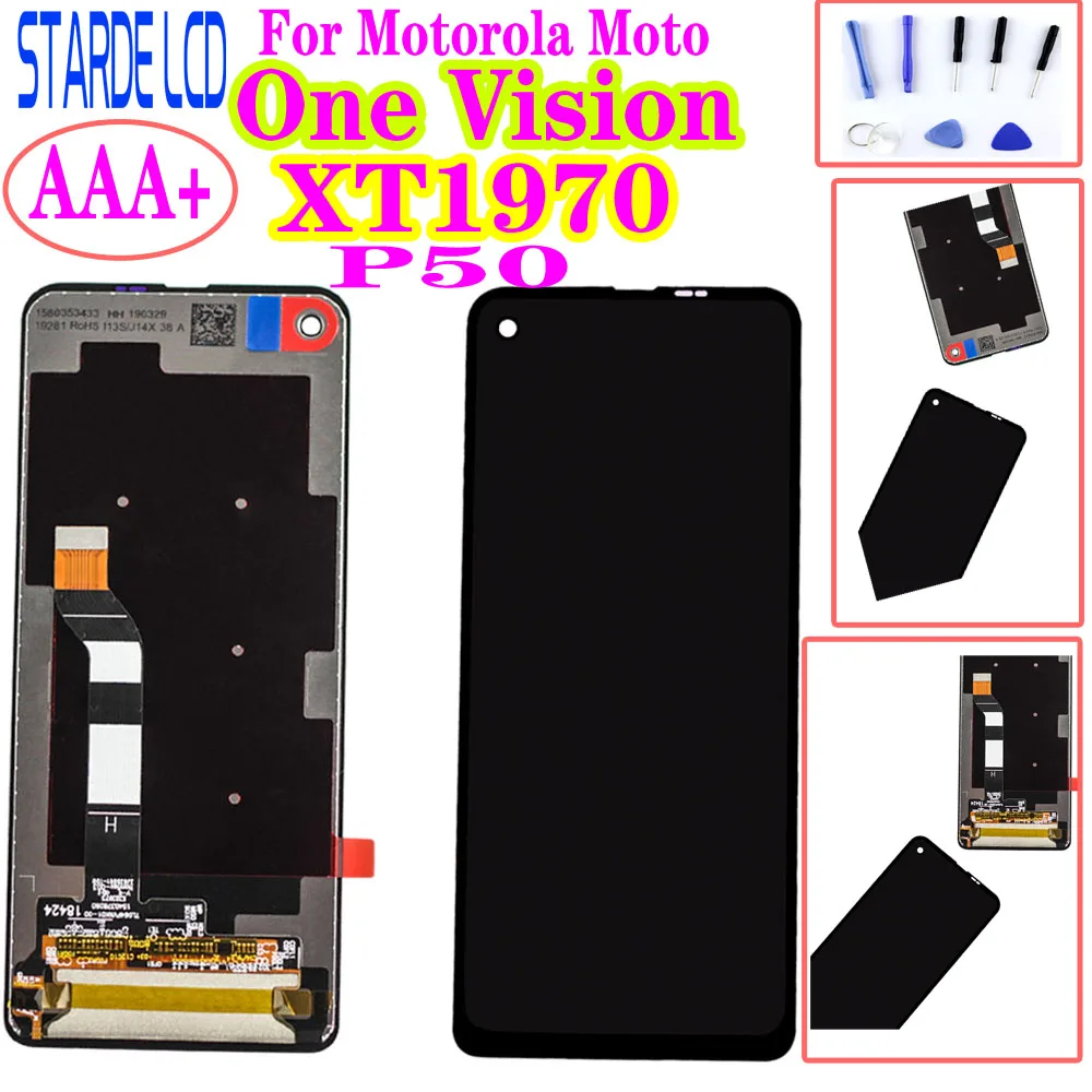 Оригинальный ЖК дисплей 6 3 дюйма для Motorola Moto One Vision P50 XT1970 с сенсорным экраном и
