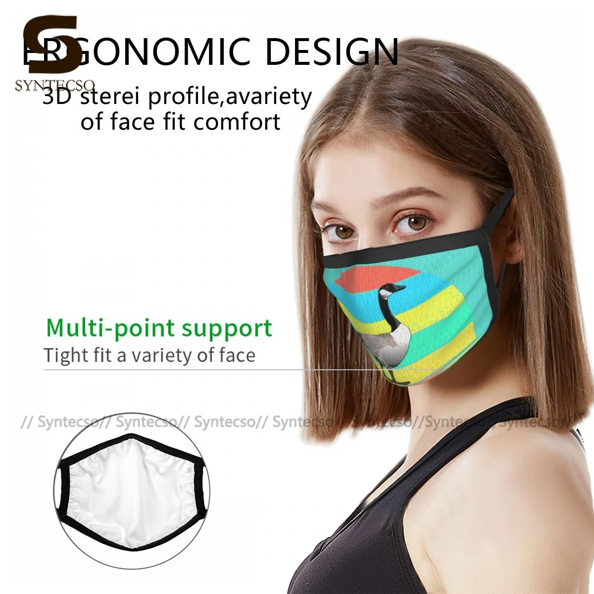 

Goose Mouth Face Mask Polyester Fancy Dust Washable Wholesale Unisex Facial Mask