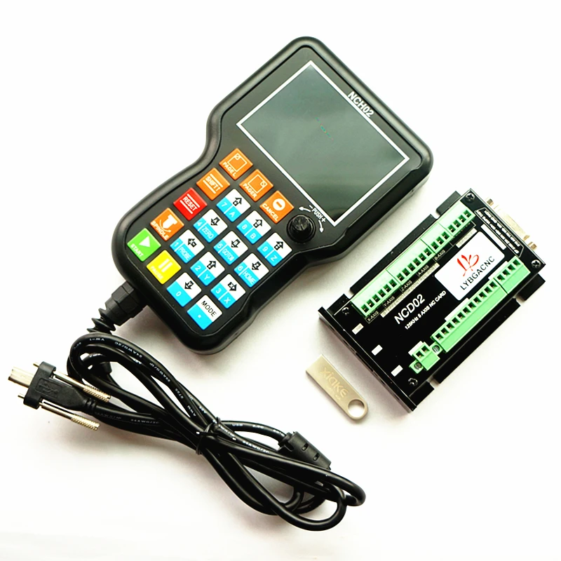 NCH02 NCD02 3/4/5 Axis USB CNC ручная плата движения DSP ручной контроллер G код автономный