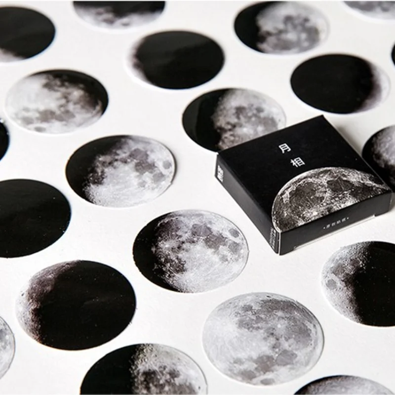 45 шт./лот Moon Space Planet Sticky Notes DIY Скрапбукинг дневник декоративные блокноты круглая