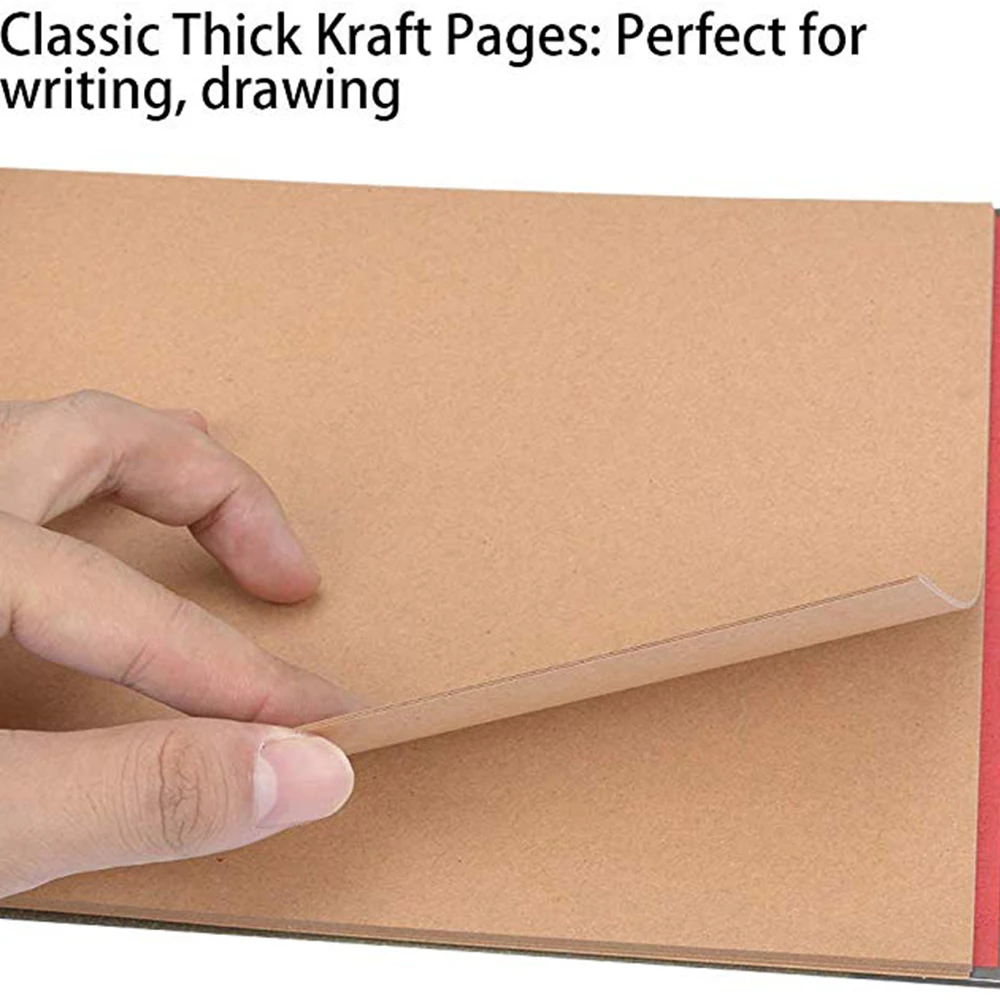 

80 Pages Retro Our Adventure Book Photo Album Handmade DIY Family Scrapbook for Christmas Anniversary Wedding Birthday