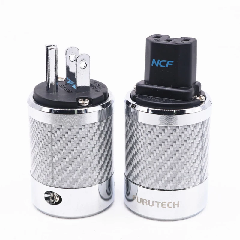 HiFi штепсельная вилка Schuko Furutech FI E50 NCF (R) 50 коннектор питания родия high end box 15A