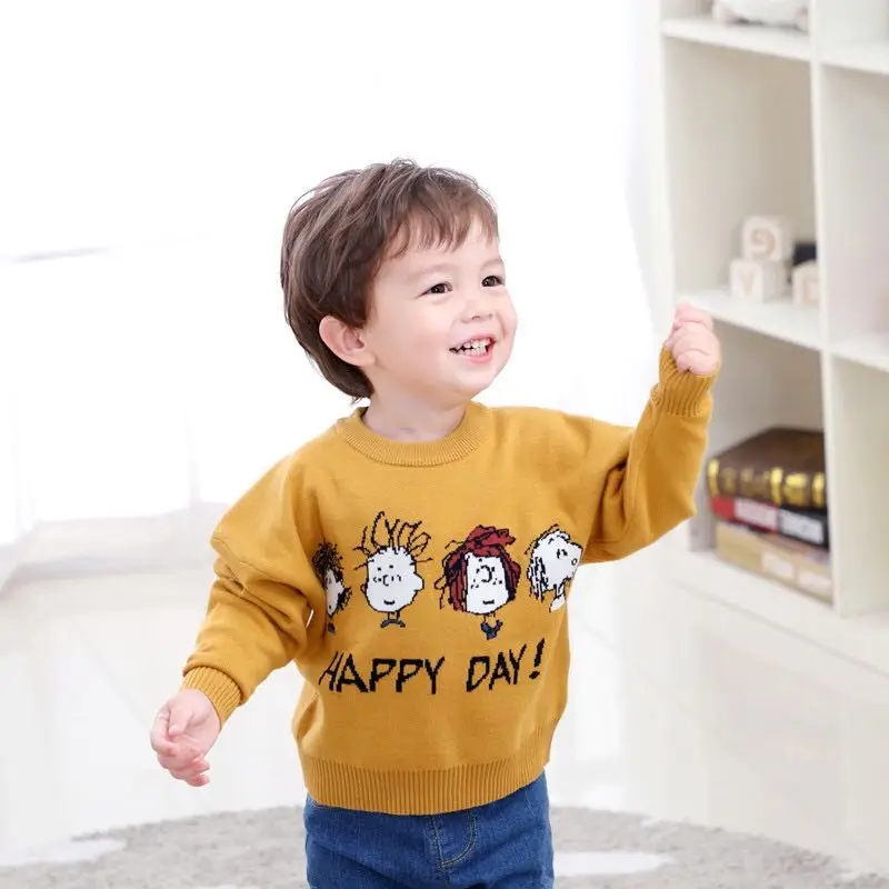 

Осень-зима 2020, детская одежда, свитер, вязаная детская одежда для маленьких мальчиков и девочек