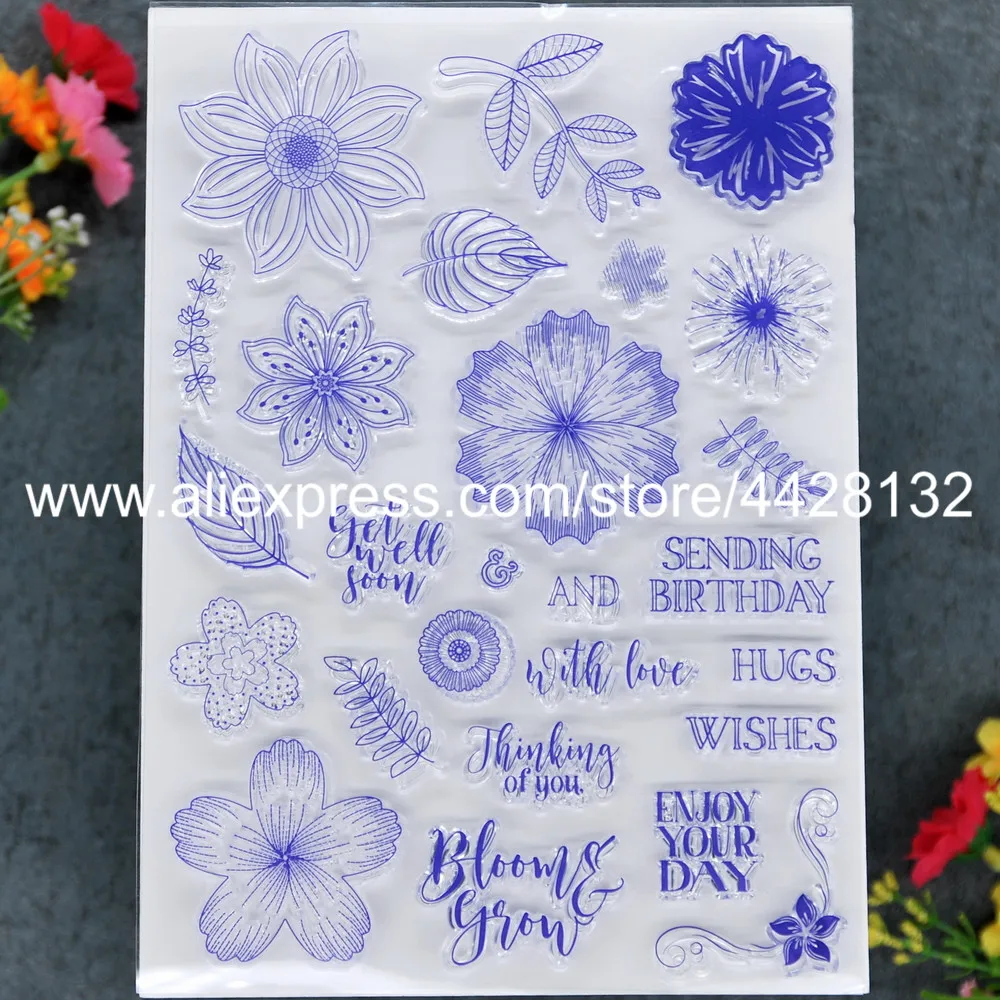 Цветы хорошо скоро День Рождения пожелания думая о вас скрапбук фото карты