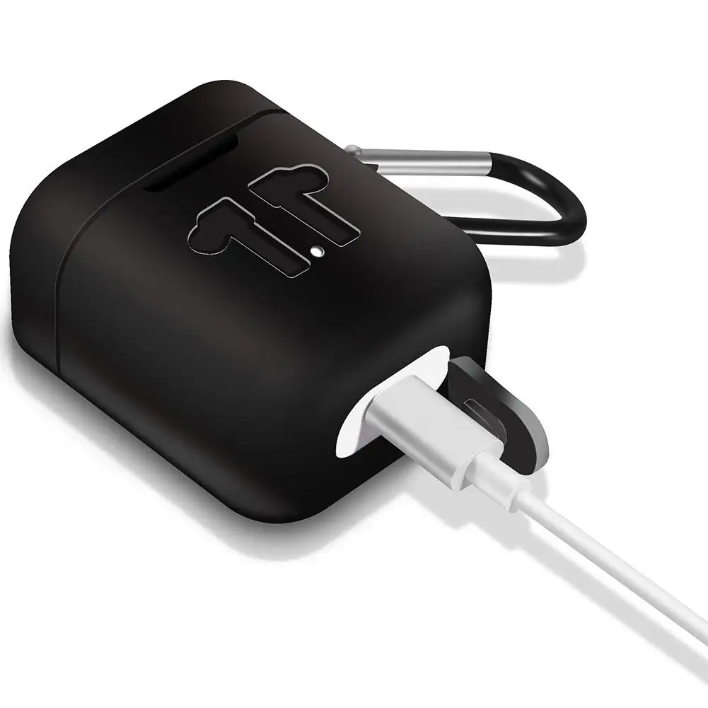 Мягкий силиконовый чехол для наушников защитный беспроводных Bluetooth кожаный