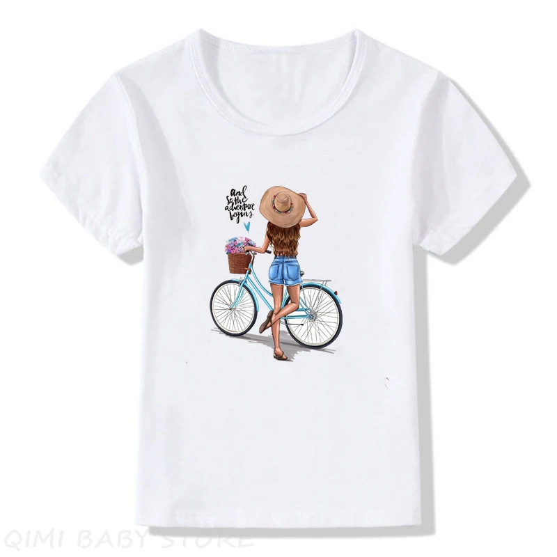 Одежда для мамы и дочки футболка женщин белого цвета девочек футболок всей семьи