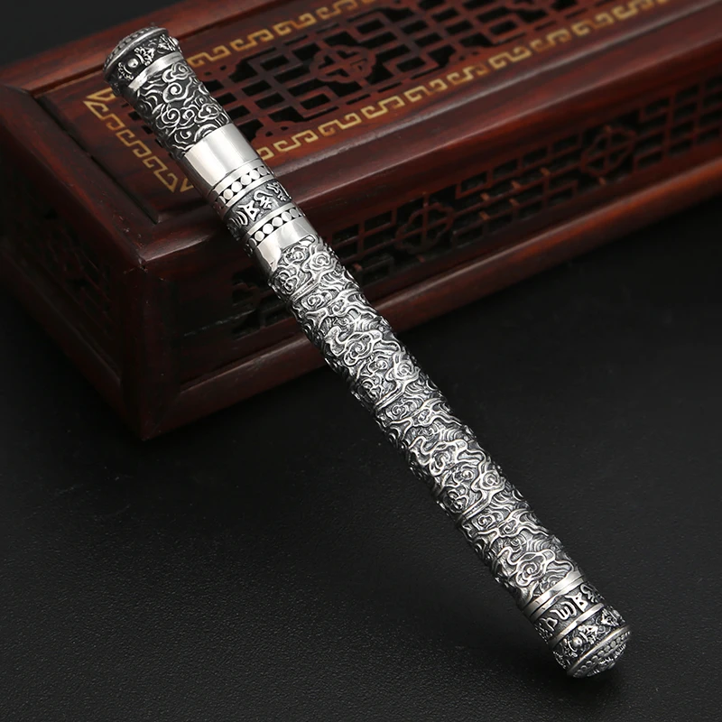 CMAJOR серебро 925 пробы Китайский древний lucky cloud узорный шариковый кулон в виде