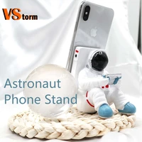 new astronaut mobile phone stand smart phone holder cteative jewelry holiday ornaments stable phone accessories base sit white