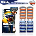 Бритва Gillette Fusion 5 Proglide для мужчин, безопасная бритва, кассеты для бороды со сменными лезвиями, бритвенный станок, чехол