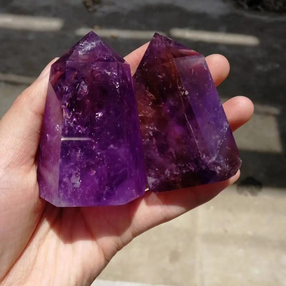 Красивая Фантазия 100% около 130-150 г красивый натуральный фиолетовый аметист кварц