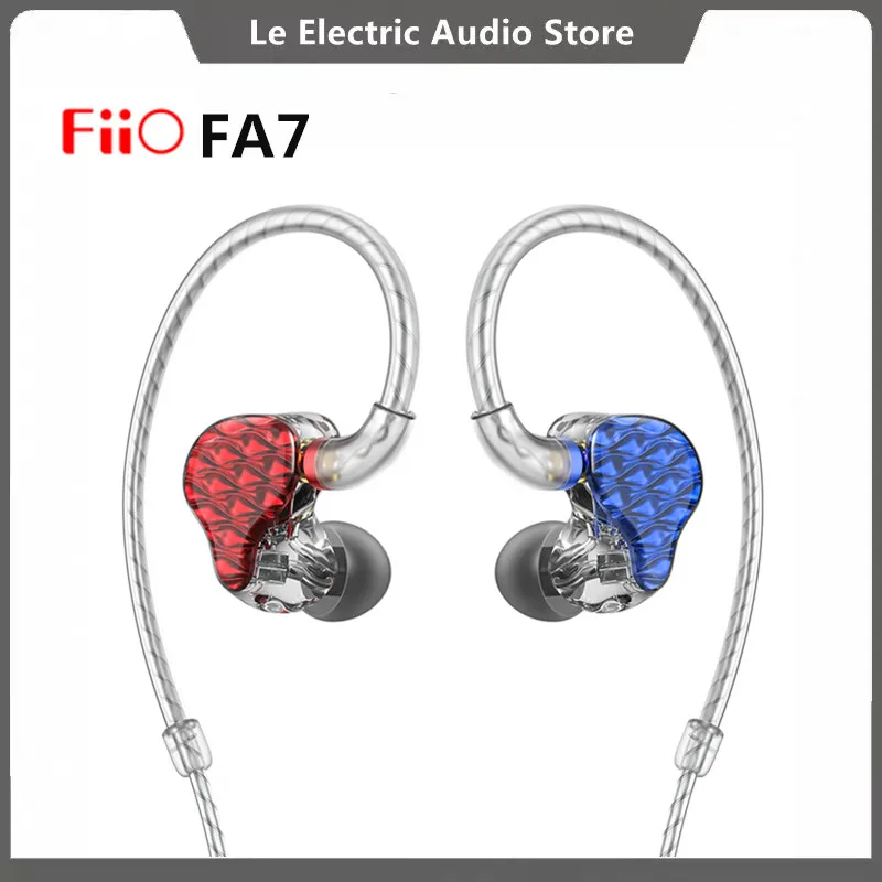 

FiiO FA7 3D Printed Detachable Cable MMCX Design Quad Driver Balanced Armature HIFI In-Earphone/Headphone for iOS and Android