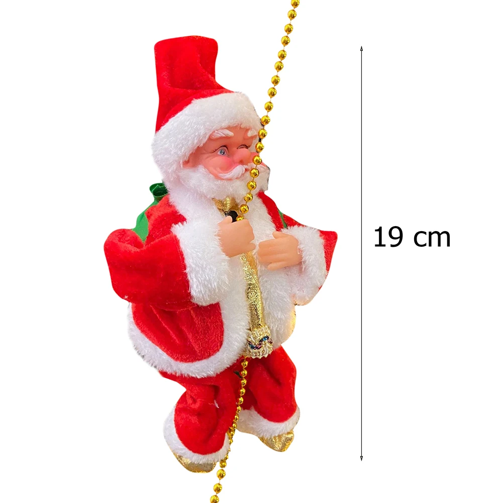 

2021 New Style Christmas Electric Santa Claus Toys Climb Ladder Christmas Old Man Doll Music Creative Children Xmas Gifts Toy