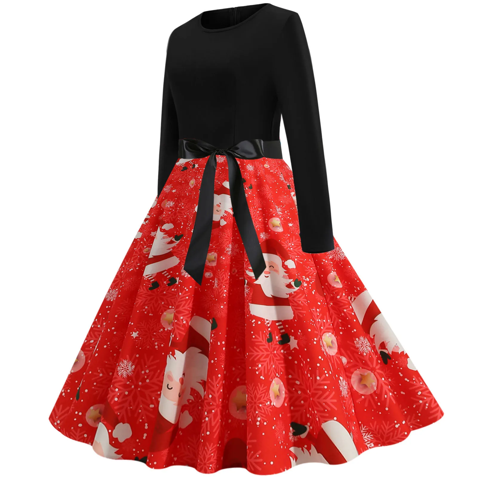 Женское повседневное винтажное платье с длинным рукавом | Женская одежда